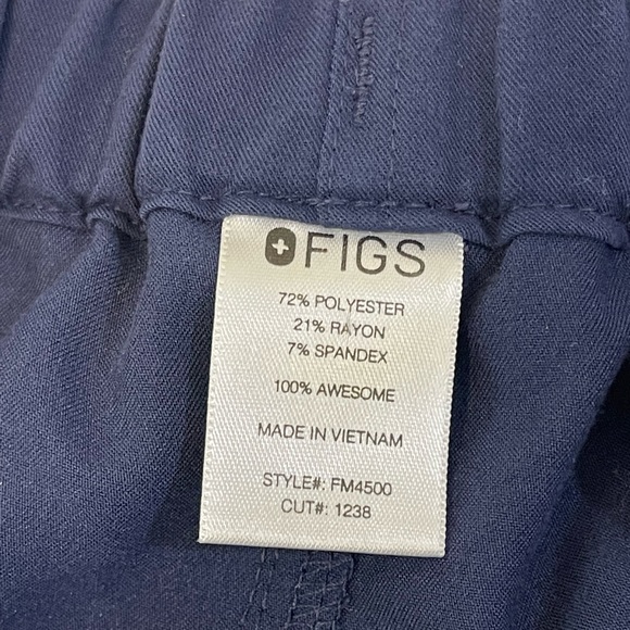 FIGS Men Scrub Pants Drawstring With SIDE & Back Pockets Size XXL Navy Blue - Picture 9 of 11